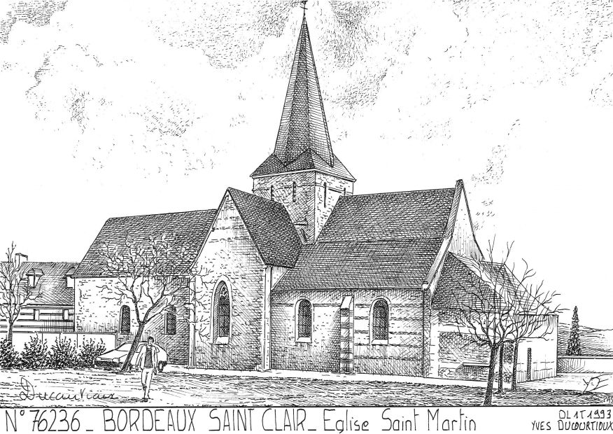 N 76236 - BORDEAUX ST CLAIR - église st martin
